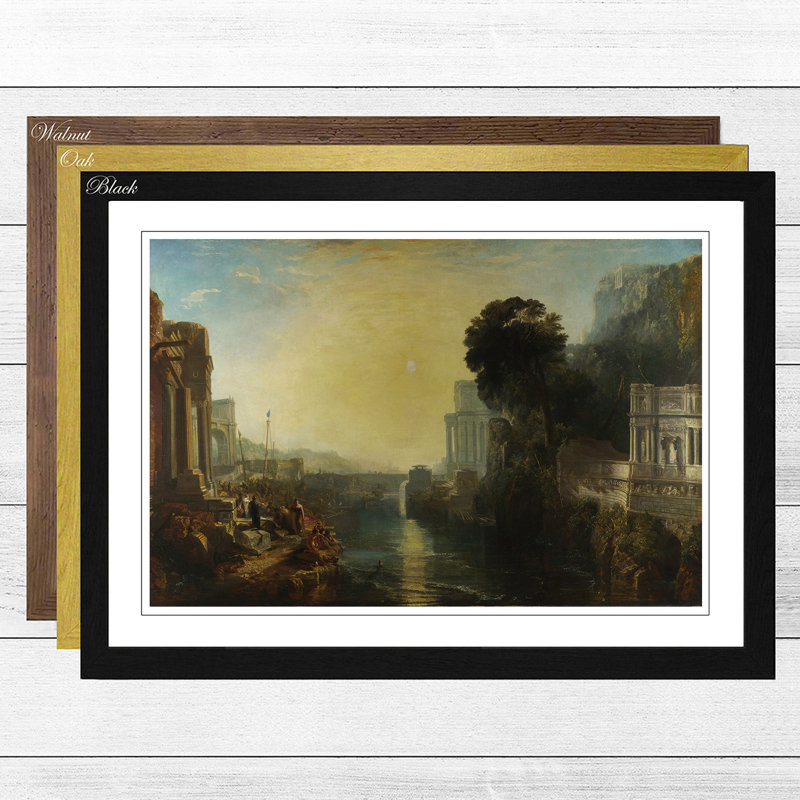 J.M.W. Turner - Single Picture Frame Painting, Black