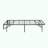 Black Metal Platform Foldable Bed Frame Twin Size