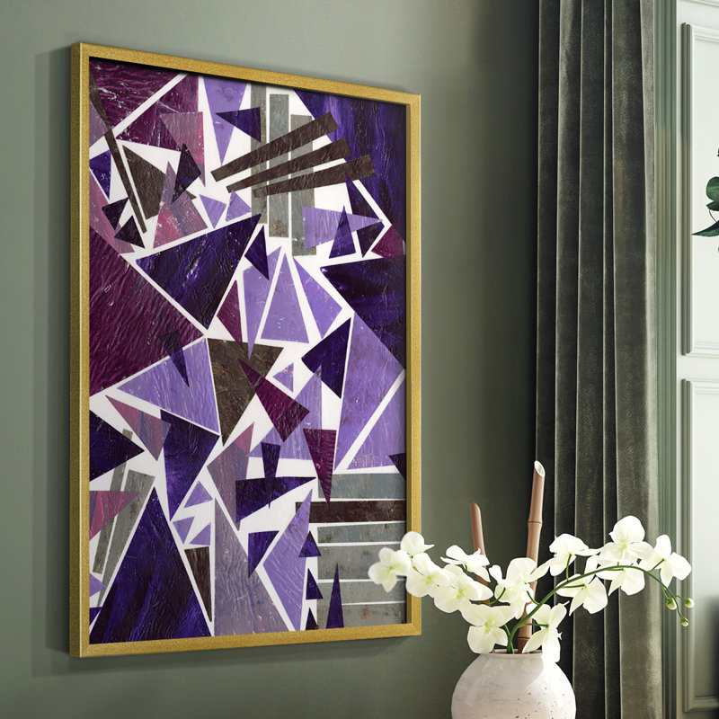 «Purple Dream II», reproduction encadrée - bois massif, H 20 po x l 16 po