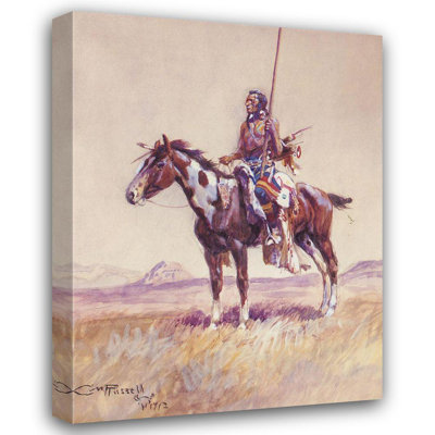 Alcott Hill® Russell, Charles Marion Gallery Wrapped Canvas Art Titled: Piegan Chief