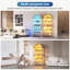 175cm H x 75cm W Modern Arched Glass Bookcase with RGB LED Lighting & Removable Shelves-1265179083