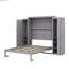 Lit escamotable peu encombrant avec garde-robes doubles et tablette de rangement pratique-1900857577-1900857579