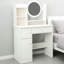 Coiffeuse pour coiffeuse avec tiroir, coiffeuse avec miroir, coiffeuse, coiffeuse pour chambre à coucher, vestiaire
