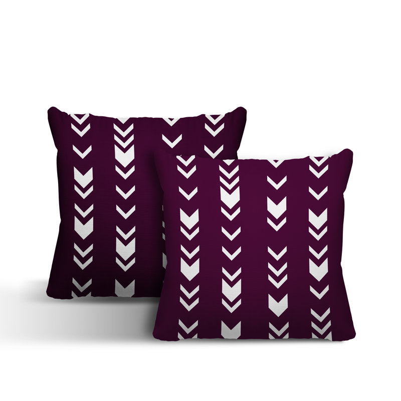  Coussin intérieur / extérieur, L 19 po x H 19 po, Mauve