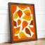 Autumn Leaves Pattern Botanical - Framed Print-1831825880-1831825885