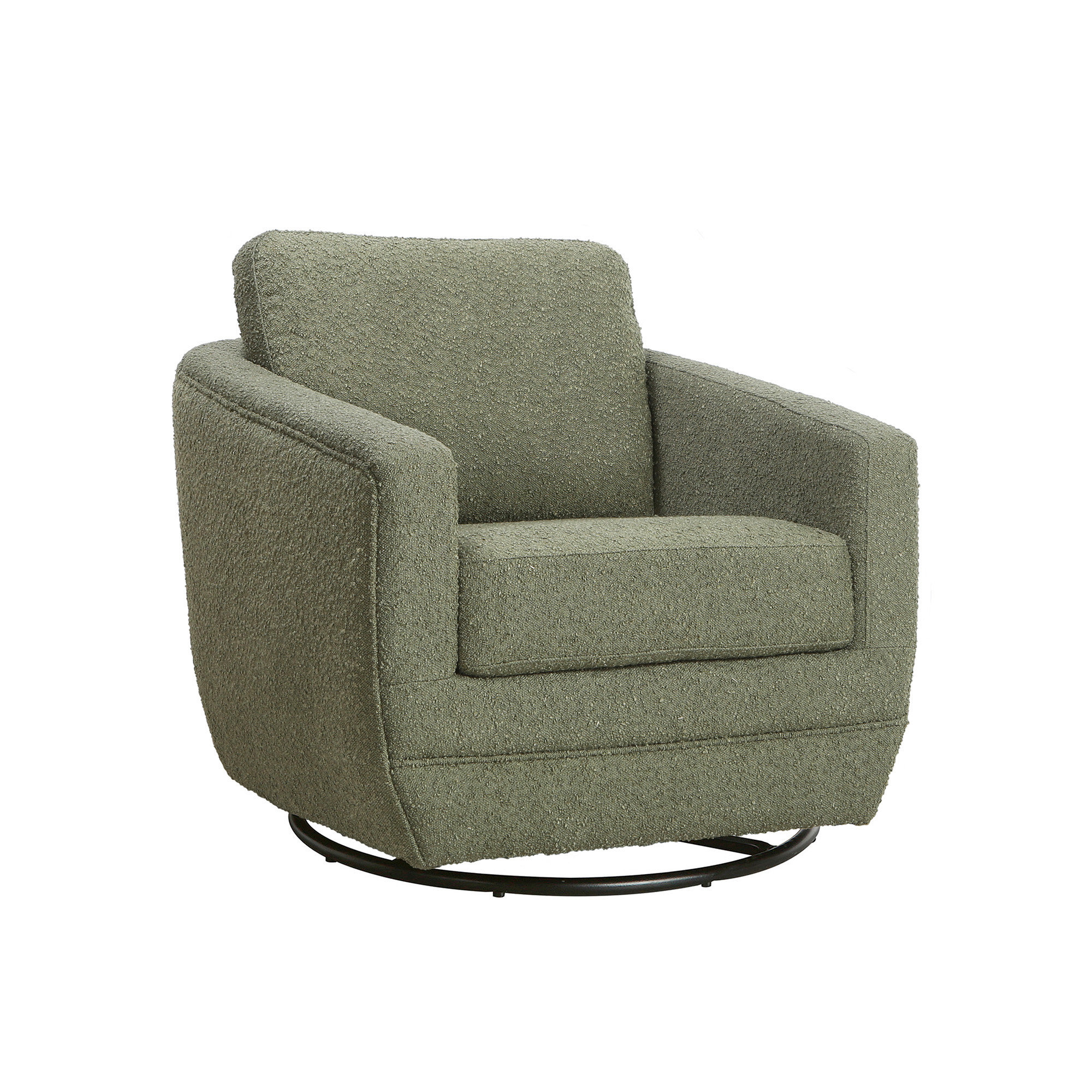 Gogh Swivel Glider, Sage Boucle