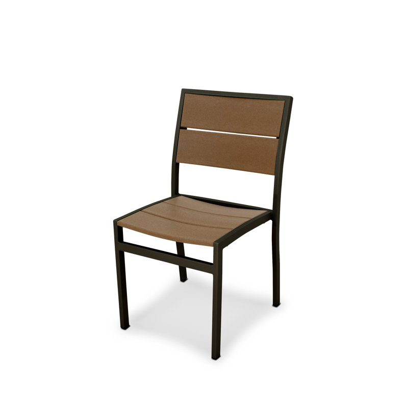 Chaise d'appoint POLYWOOD Surf City, Noir texturé / Cabane