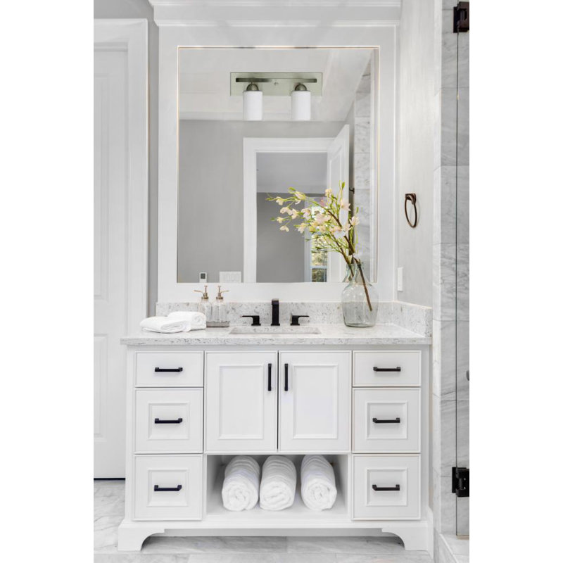 Éclairage pour meuble-lavabo à intensité variable Aimilia, Acier, 2