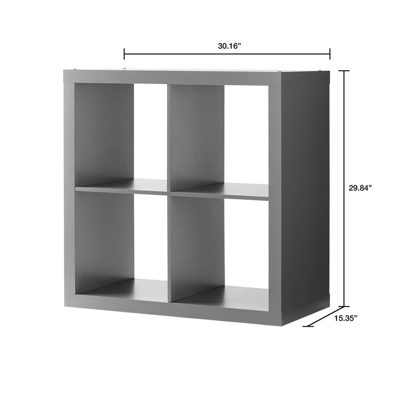 Gulfasha 4-Cube Storage Organizer, Gray