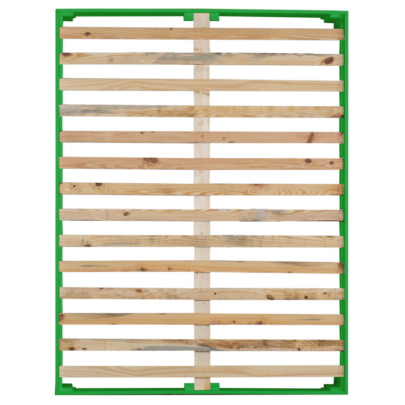 16" Platform Bed Frame, Bright Green, Twin XL