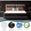 Très grand matelas hybride très grand avec mousse viscoélastique gélifiée et ressorts ensachés, isolement de mouvement pour les couples, certifié Certipur-US®, matelas dans une boîte
