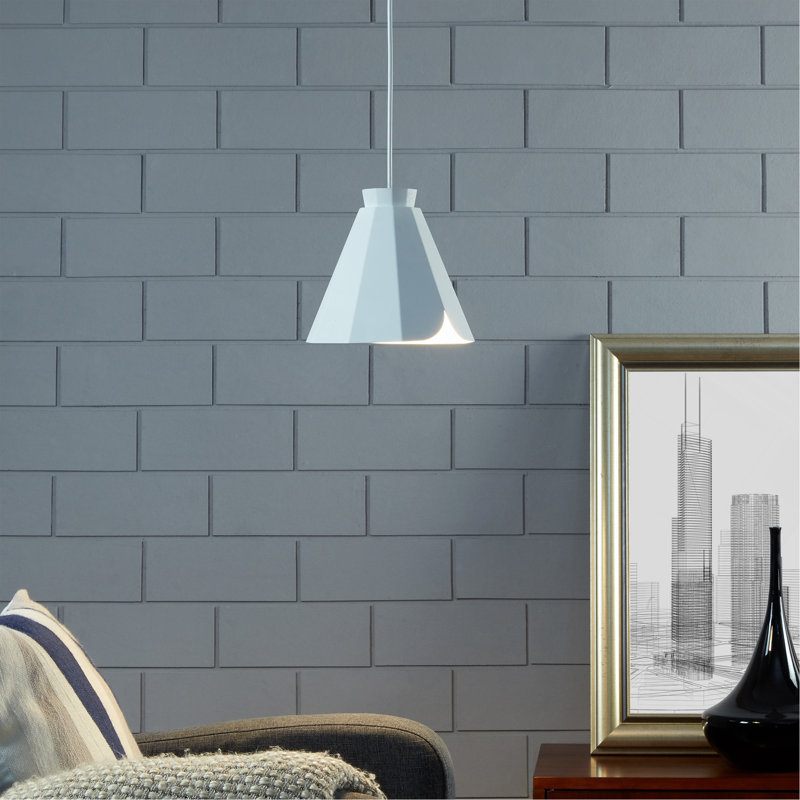 Luminaire suspendu moderne Millie White Midcentury