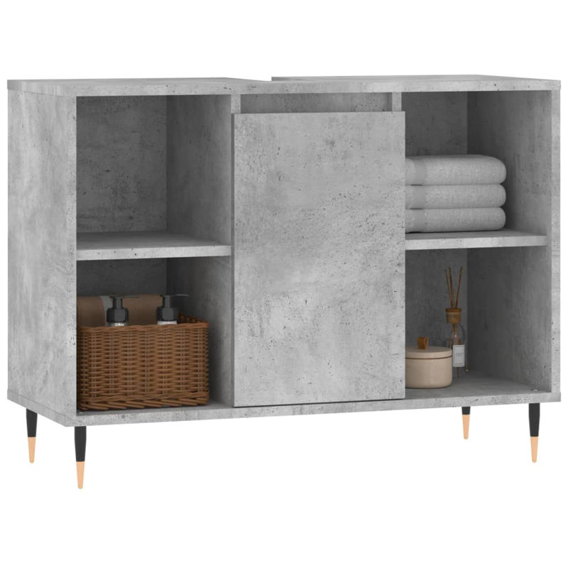 Malumbo Bathroom Cabinet, Concrete Grey
