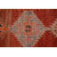 Tapis turc, tapis orange, tapis de couloir 2,8 x 12 pi, tapis rétro, tapis en laine