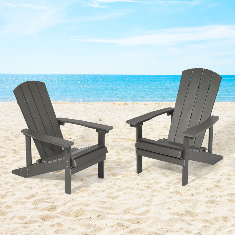 Chaise Adirondack en plastique, Anthracite