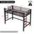 Loft Bed Twin Xl, Heavy Duty Loft Bed Frame With 2 Build In Ladder And Full Length Guardrail, Easy Assemble, Noise Free Design, No Box Spring Needed, Black-2124678776