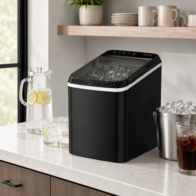 Machine à glaçons de comptoir portable avec cubes de glace Rolipo, production quotidienne de 33 lb