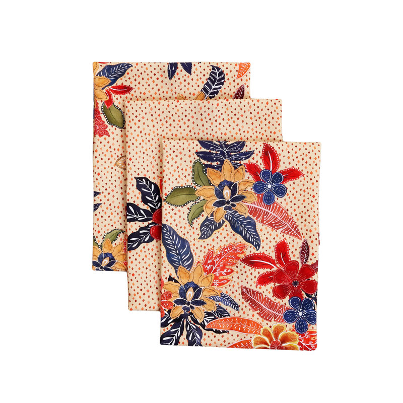 Ensemble de 3 torchons de cuisine 100% coton 20 "x 27,5" Maison d 'Hermine absorbant avec boucle suspendue pour la cuisine