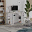 Simone Modern Desk with Built-in Bookcase – Stylish Workspace Desk with 6 Open Shelves-31865011-94592015-134172667