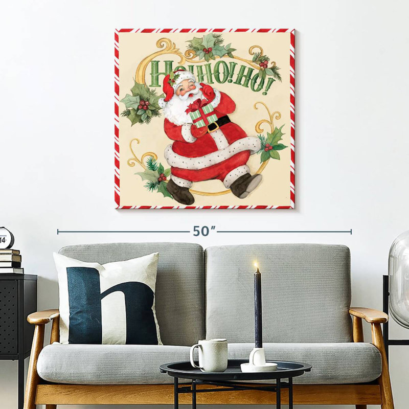 Père Noël rétro Lelend, H 30 po x l 30 po