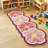 Flower Non-Slip Soft Imitation Cashmere Irregular Home Living Room Bedroom Carpet-1763562039