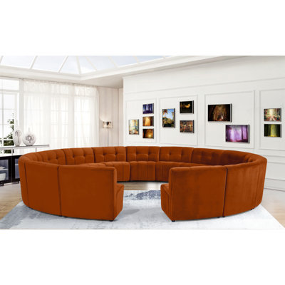 Jedson Velvet Sectional Symmetrical