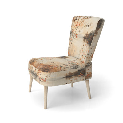 Chaise rembourrée Wildflowers - Chaise d'appoint rouge Wildflowers Lake Horizon