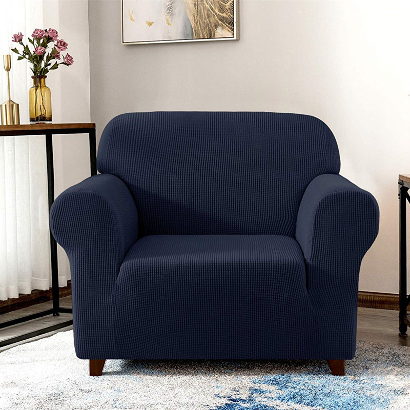 Housse pour fauteuil High Stretch, Bleu foncé