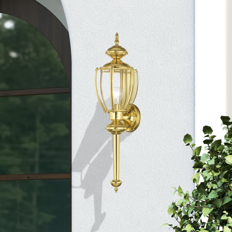 Amberdawn Wall Light, Polished Brass