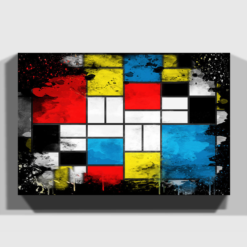 Piet Mondrian - Wrapped Canvas Print, 50cm H x 76cm W