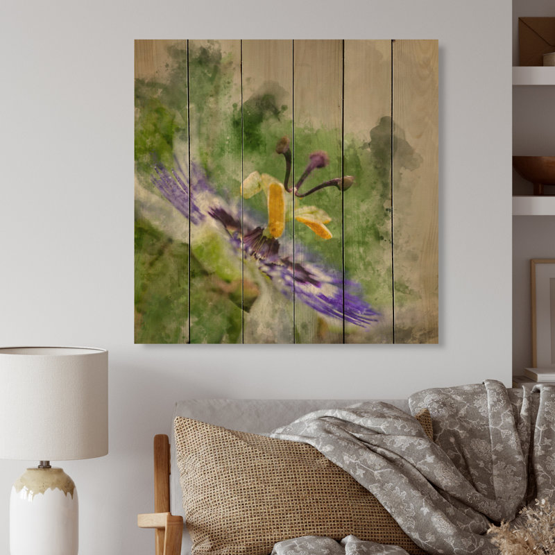 - Peinture sur bois sans cadre, H 16 po x l 16 po x P 1 po
