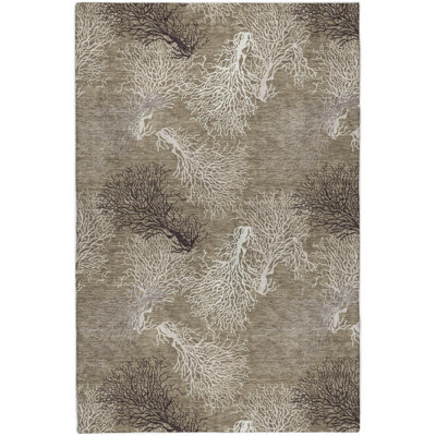 Premium Machine Washable Dream Shag ADS182 Coral Rug