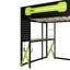 Lit mezzanine en bois avec bureau Everly, tablettes, prise de courant, ports USB / Type-C et éclairage RVB-127343387