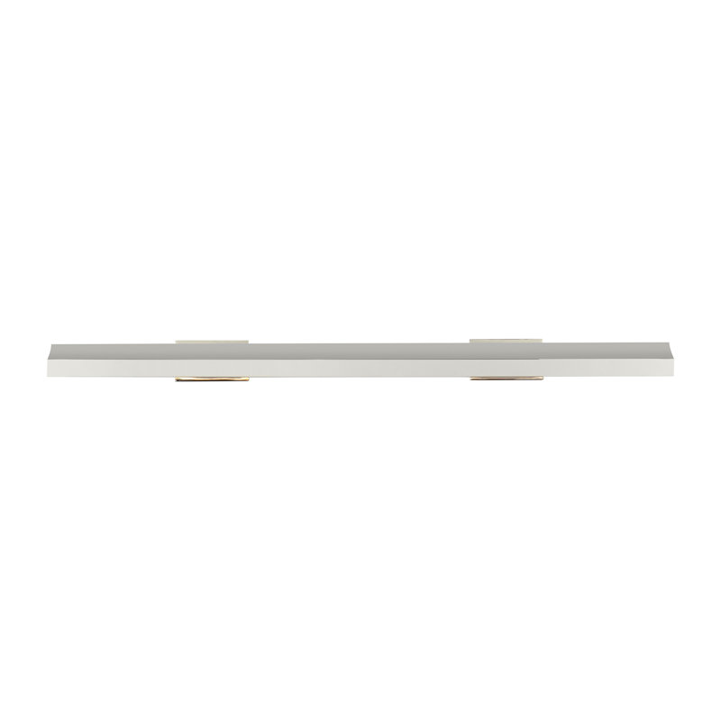 Trave Dimmable LED Wall Mount Picture Light, Polished Nickel, 2.5" H x 36" W x 6.8" D