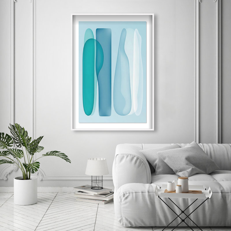 Glacier Fragments Print by Oliver Gal, 25.5"H x 17.5"W, White Shadowbox