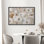 Fleur blanche blanche gros plan minimaliste élégante décoration murale pour salon