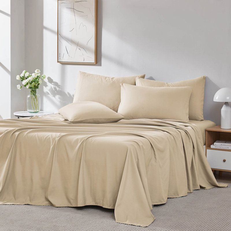 Vilano Springs Extra Deep Pocket Sheet Set, 6-Piece Ultra Soft Microfiber Sheets and Pillow Cases, Wrinkle Resistant, Easy Care