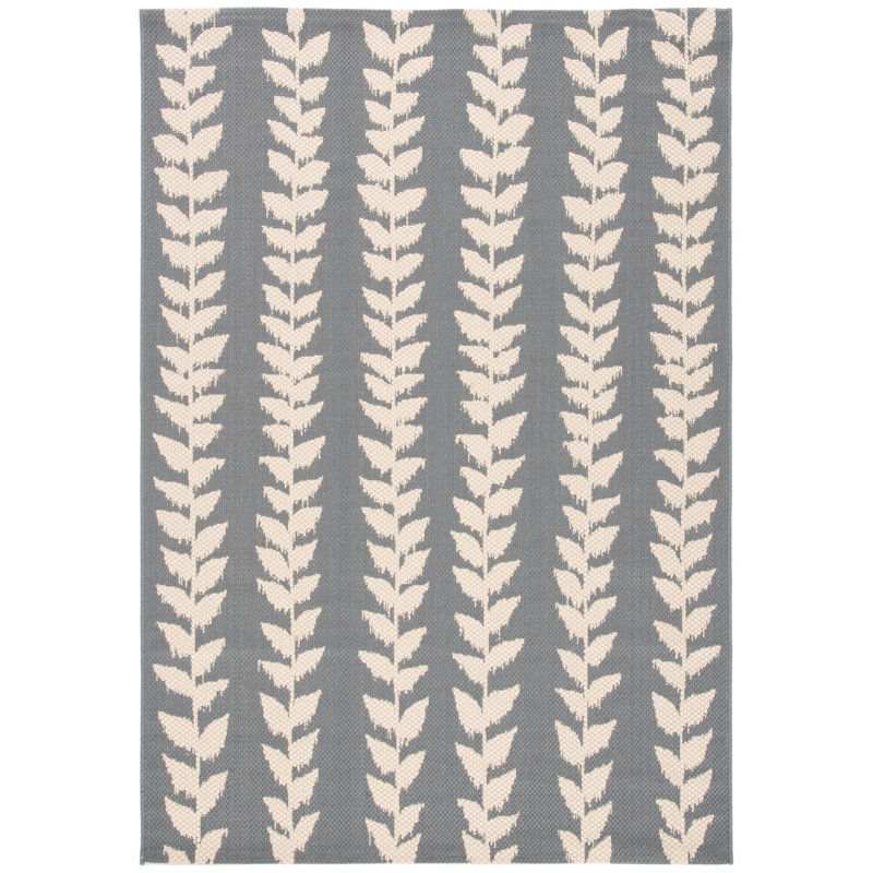 Courtyard Performance Floral Indoor/Outdoor Area Rug, Rectangle 2' x 3'7"