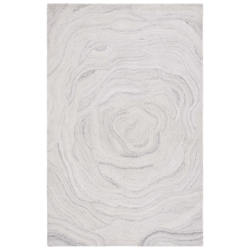 Abstract Hand Tufted Performance Abstract Rug, Rectangle 6' x 9'