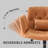 Criss Cross Chair with Armrests, Cross Legged Home Office Chair with Pillow, PU Leather Task Chair for Living Room, Bedroom, Game Room-246046109