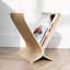 Solid Wood Free Standing Magazine Rack-789262857