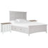 Liz Queen Panel Storage Bed And Drawer Dresser With Landscape Mirror (Two Tone)
