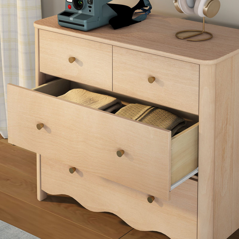 Commode 4 tiroirs Sutton, blond, Blond