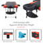 Structure de table de massage en aluminium pliable 3 fois avec hauteur réglable + masseur pour le cou-131564646