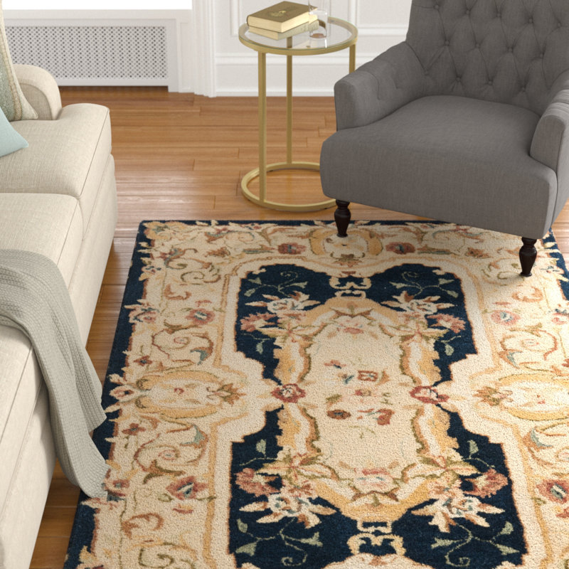 Tapis oriental en laine touffeté à la main Bedgood, Rectangle 6 pi x 9 pi