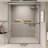 Double Sliding Shower Door, 44" - 48" X 72", Semi-, 6Mm Tempered Glass, , Stable Construction, -Proof Treatment For 44-48 In. W 72 H Semi- Sliding, Leak Seals, Customizable Size Bathroom