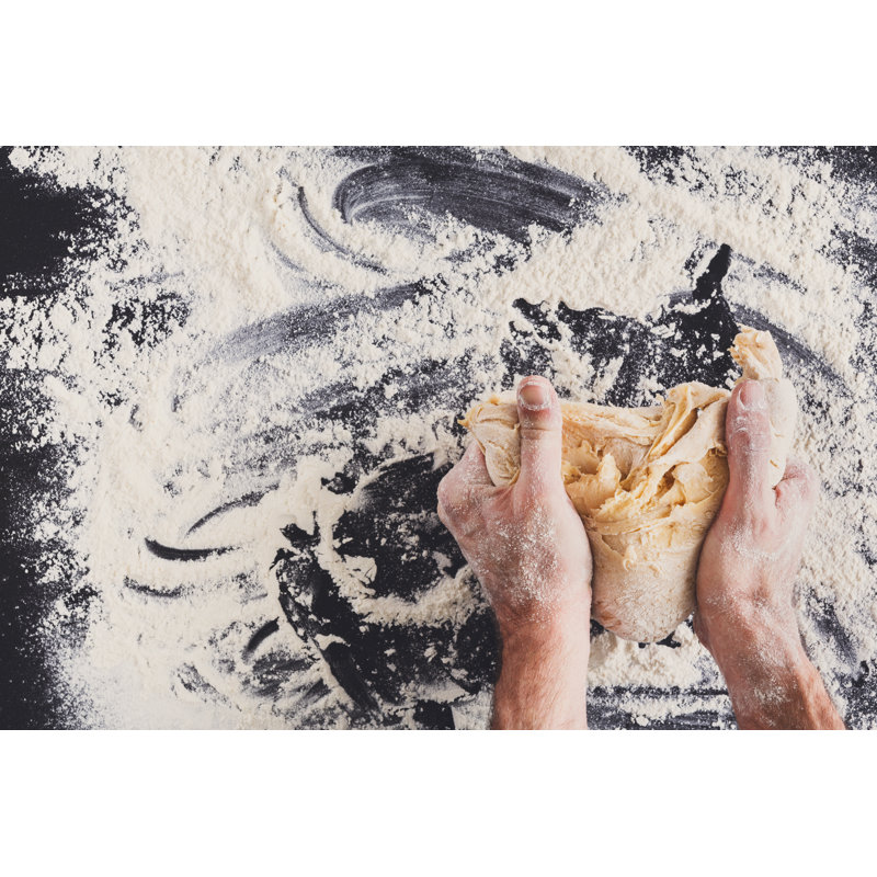 Kneading Dough - Wrapped Canvas Print, 30cm H x 46cm W x 3.8cm D