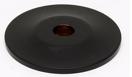 Matte Black Round Metal Knob Backplate
