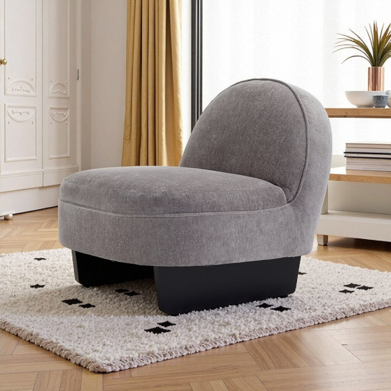 Chaise d'appoint Modern Teddy, Gris