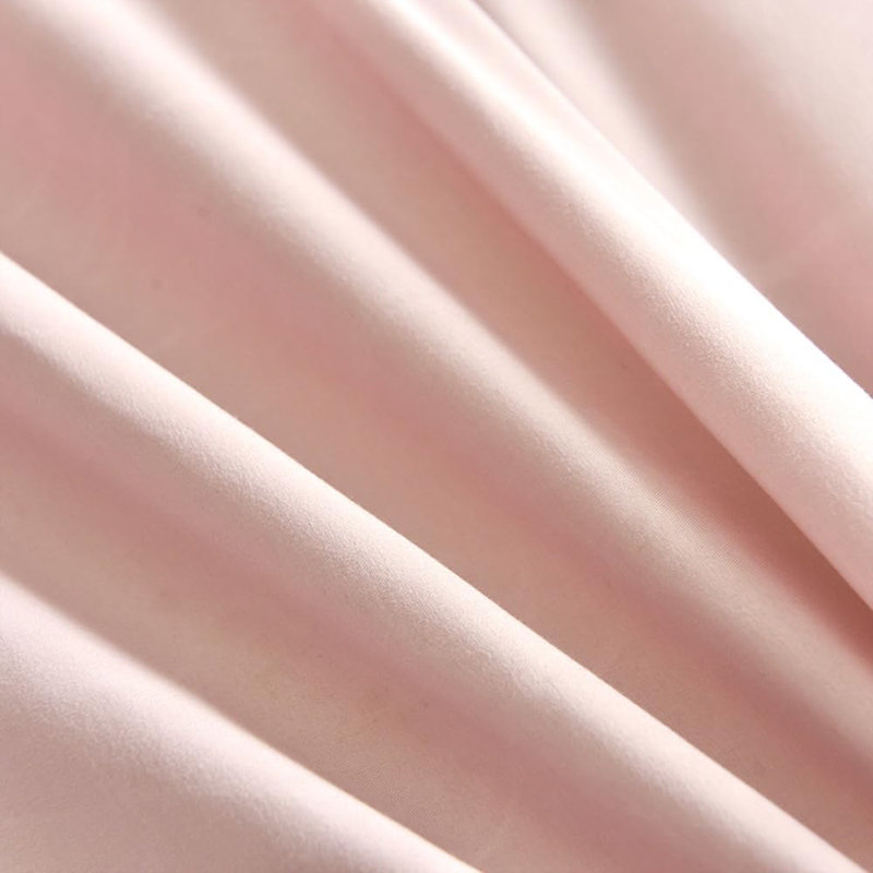 Ensemble de literie réversible en duvet rose et blanc uni en microfibre douce et respirante